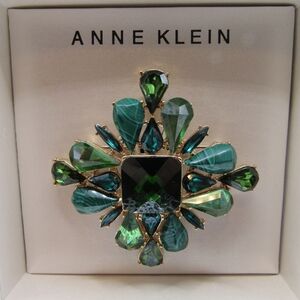 Anne Klein Green+Blue Brooch💚💙